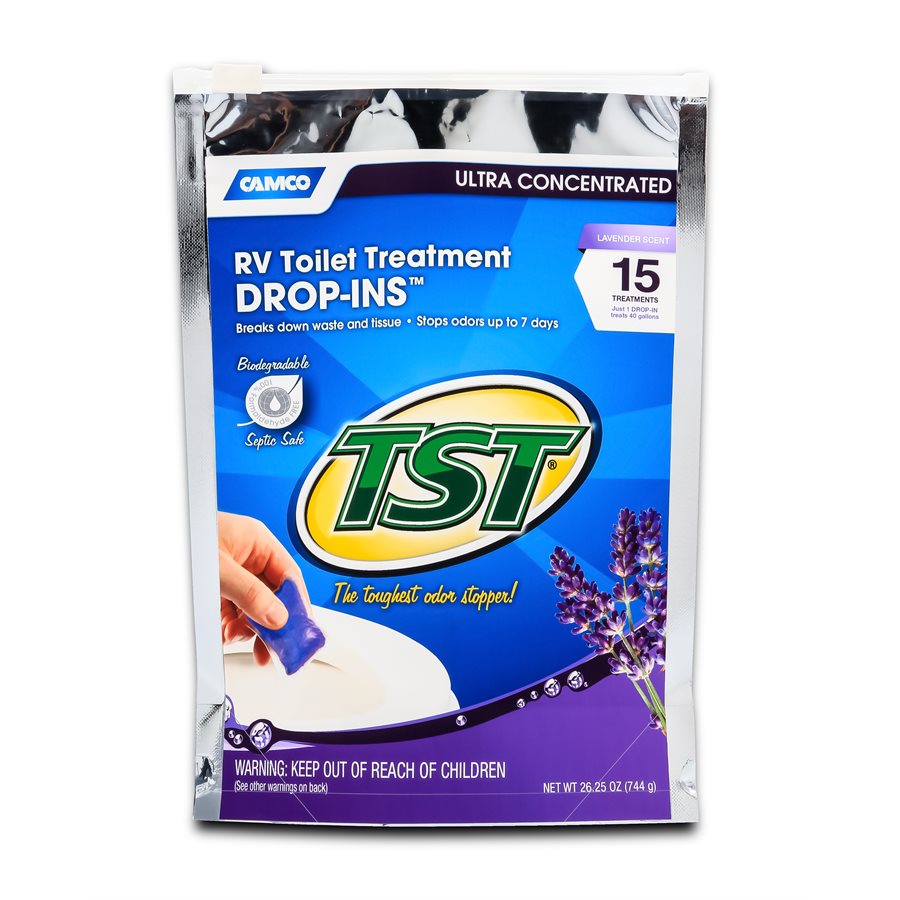 CAMCO TST Laven Drop-Ins 15 per Bag - Reliable RV Toilet System Solution