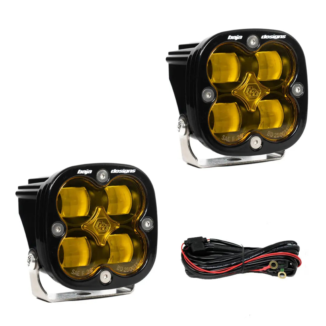 BAJA DESIGN Squadron SAE LED Pair Amber – High-Performance Off-Road Lighting