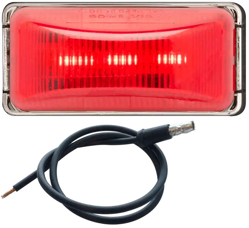 OPTRONICS MCL91RB LED Mark Light Mini Chrome Red