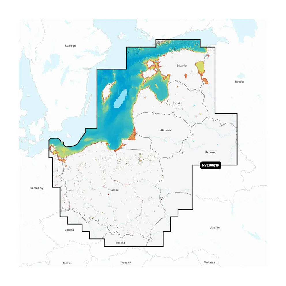 Garmin Carto Baltic Sea East Coast Navigation Map (Part Number 010C126000)