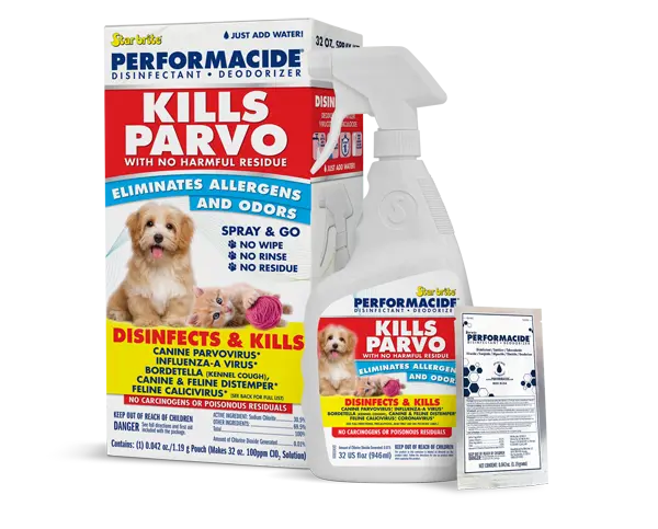 Star Brite Parvo Killing Kit (1 Quart) - Effective Veterinary Disinfectant Solution