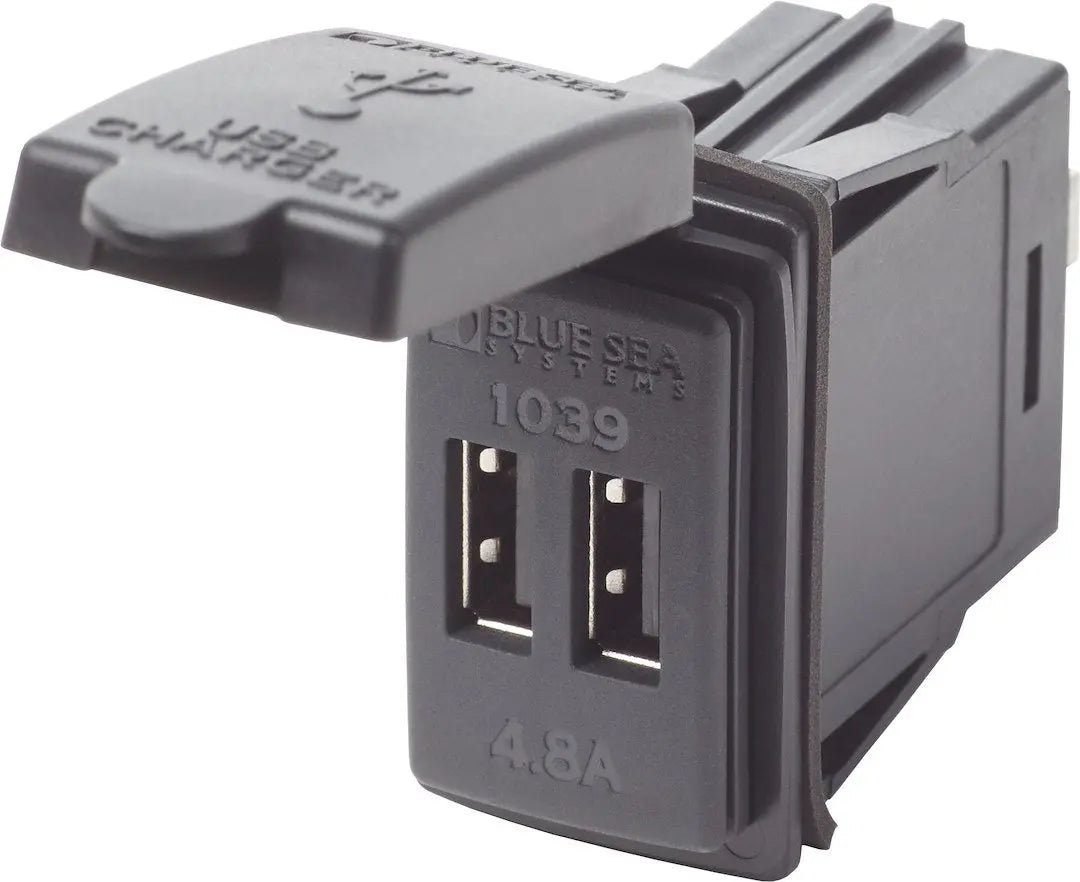 Blue Sea Systems 1039BSS 12/24V DC Dual USB Charger with 4.8A Output