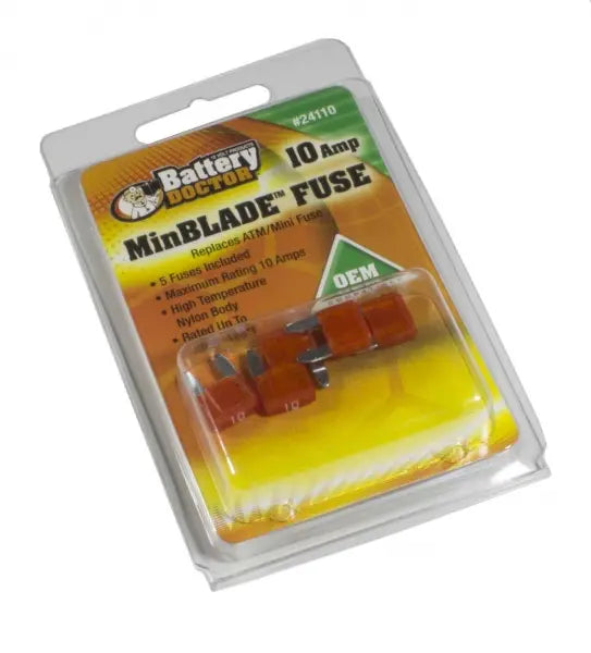 Wirthco 24110 Min Blade Fuse - 10 Amp for Reliable Circuit Protection