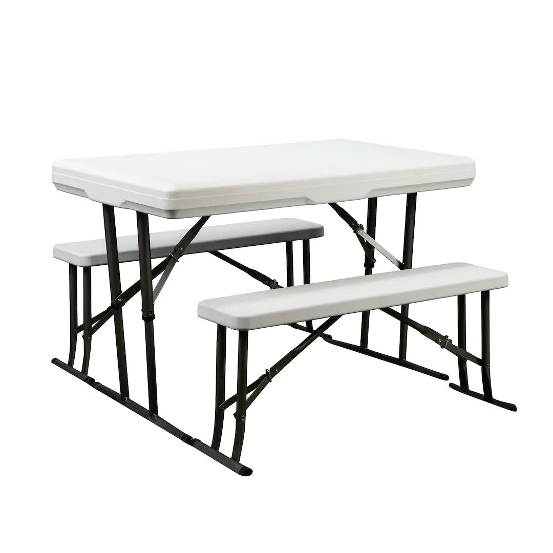 Faulkner 69863 Picnic Table with Nesting Benches - 44 Inches