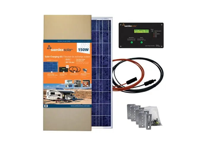 Samlex Amer SRV15030A 150W Solar Charging Kit for Off-Grid Applications