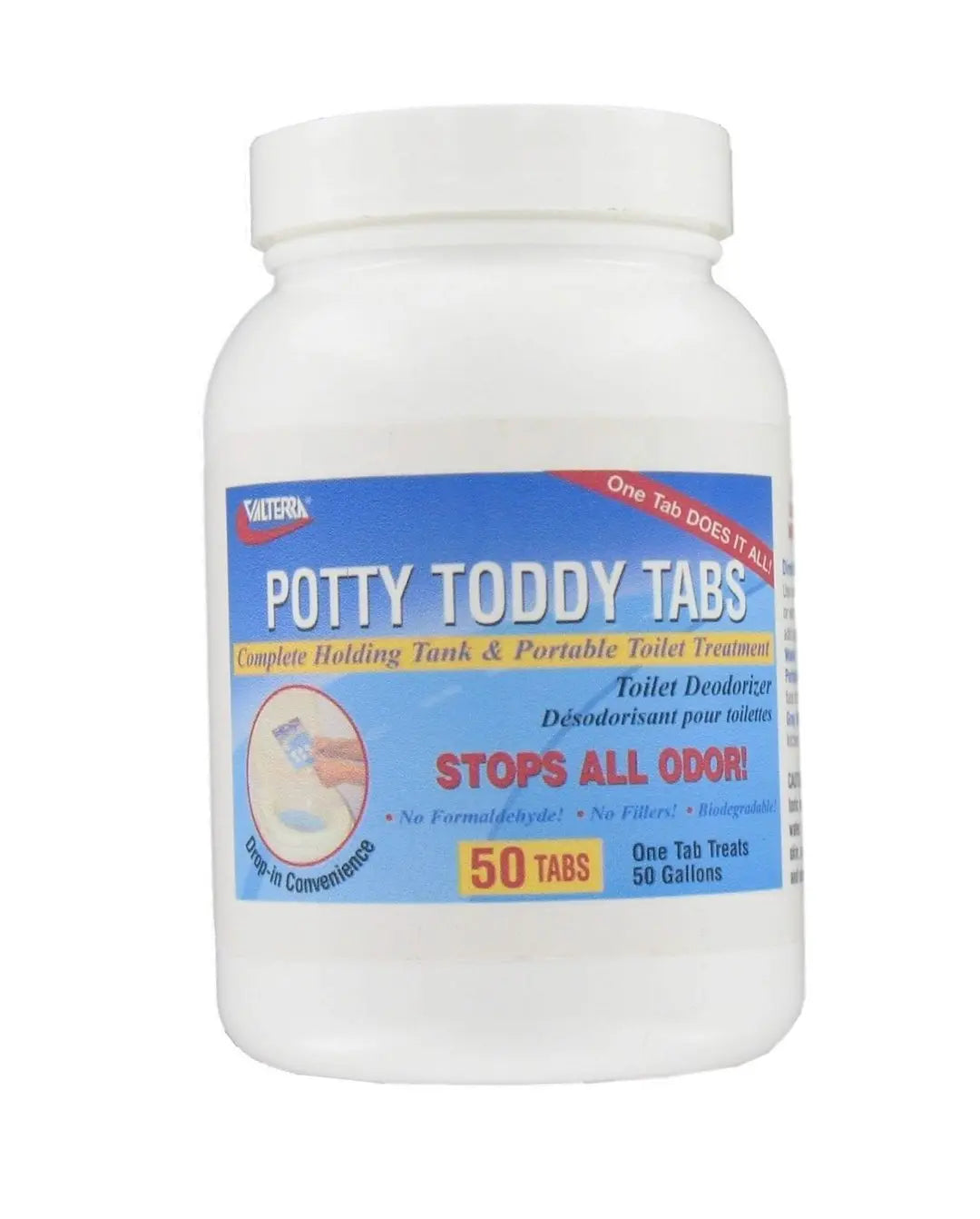 Valterra LLC Potty Toddy Tabs - 50 Count Bottle