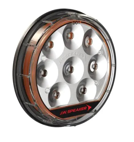 JW Speaker 0347871 4-Inch Round LED Turn Signal Light for 12V and 24V Vehicles