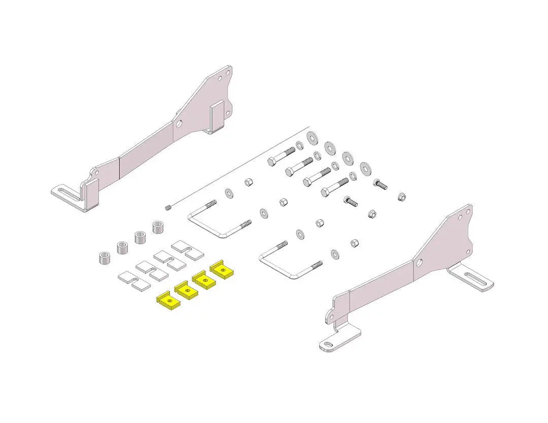 Husky Towing Custom Bracket Kit for Chevy Silverado 1500 and GMC Sierra 1500