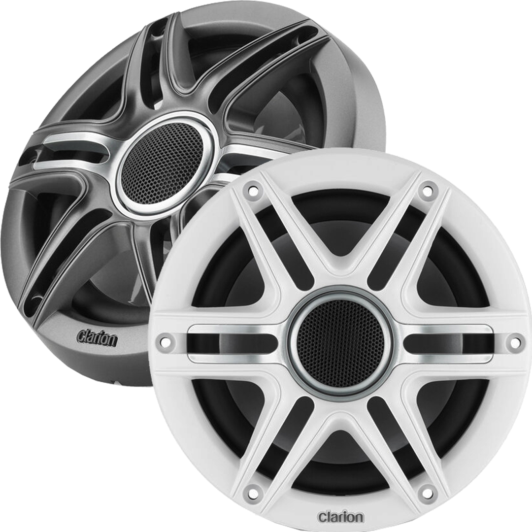 Clarion 6.5-Inch Coaxial Marine Speakers Model 50 for Durable Marine Audio