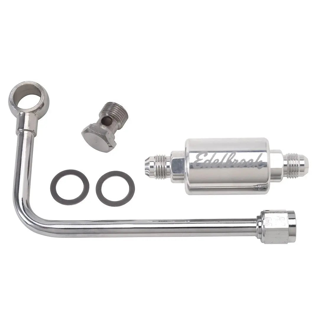 Edelbrock Part 8131 Fuel Line & Filter Universal Kit for Automotive Performance