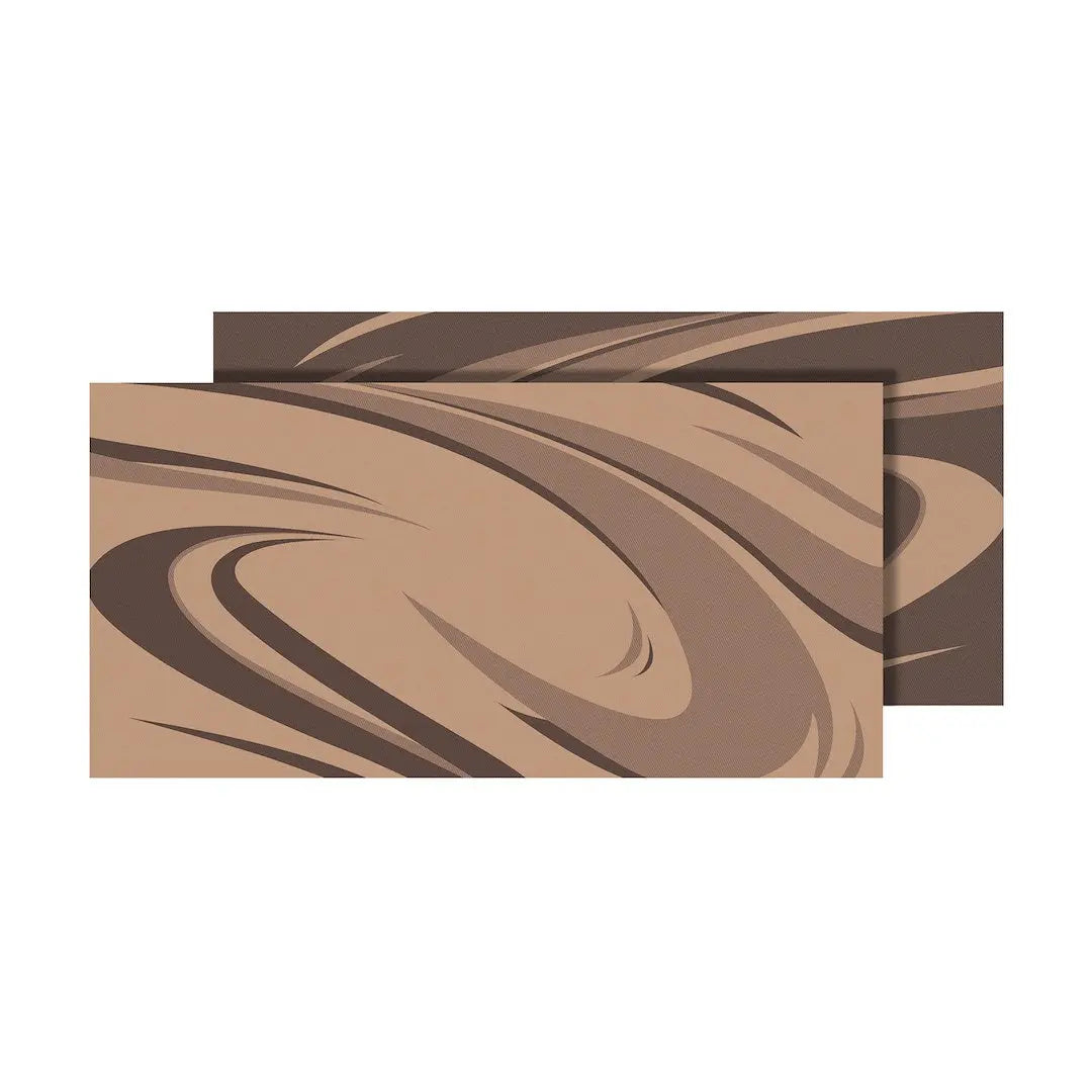 Faulkner 53010S Mat, 9x18 inches in Beige with Swish Pattern