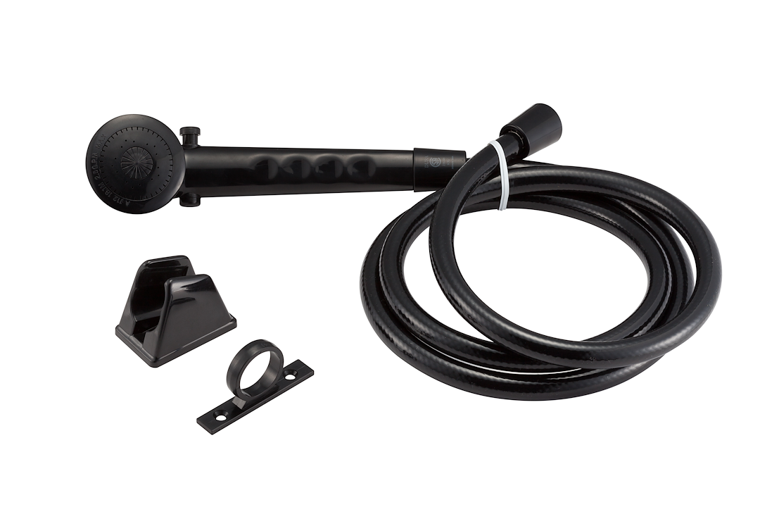 DURA FAUCET DFSA130BK RV Shower Head & Hose - Black