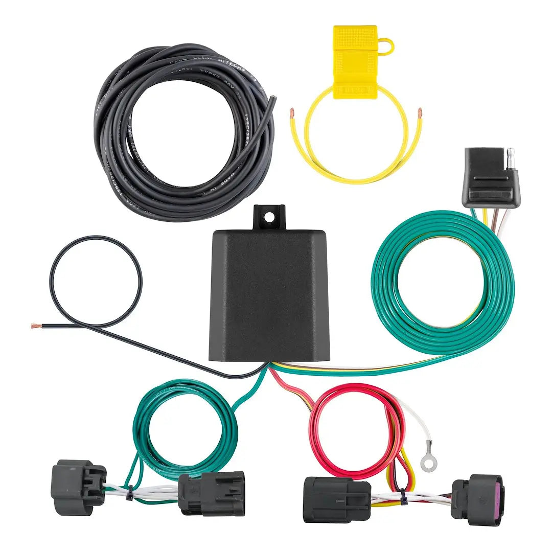 CURT Manufacturing Custom Wiring Harness 4-Way Flat Trailer Connector Part #56478