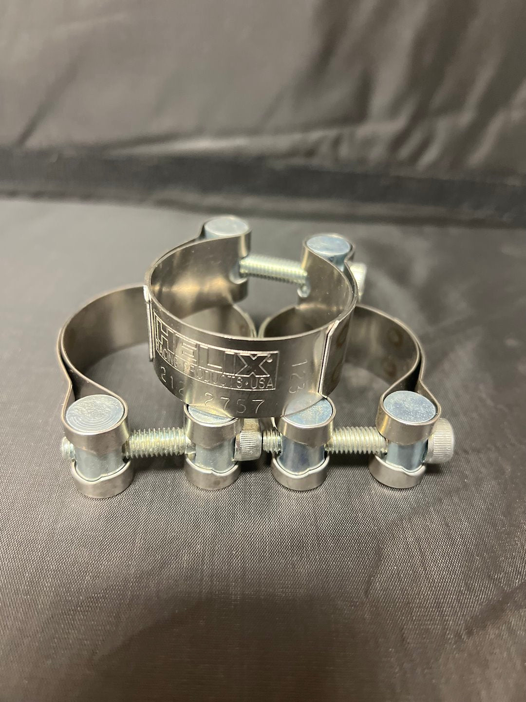 HELIX RACING Stainless Steel Muffler Clamp 1.56 inch for Exhaust System Security