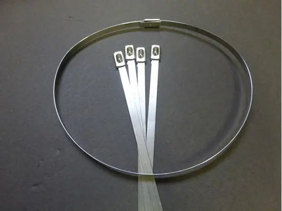 HELIX RACING Stainless Steel Cable Ties, 8 Inch, 5 Pack