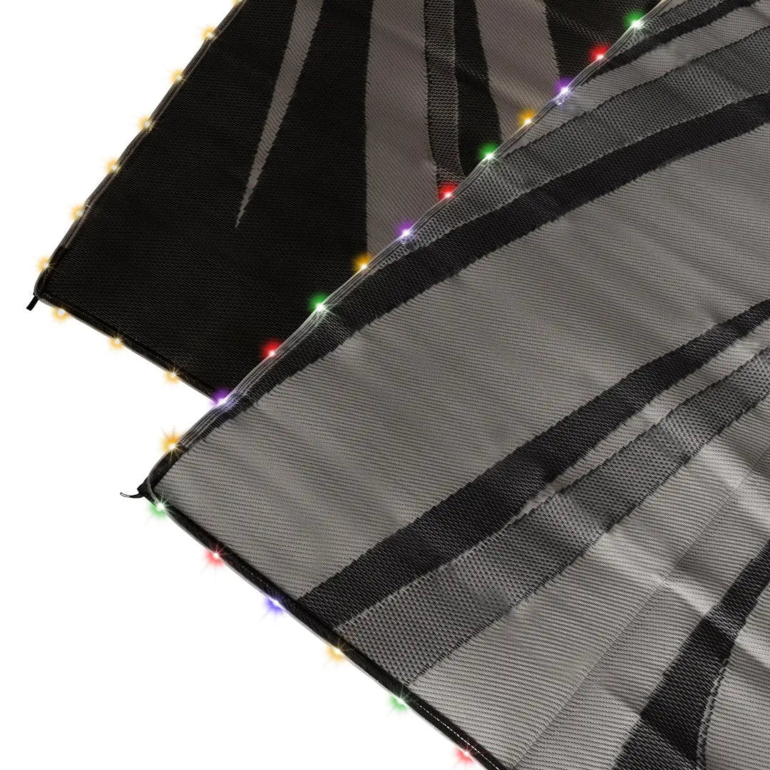Faulkner 53025 Mat LED Modern Swish Black and Grey, 9 x 18 inches