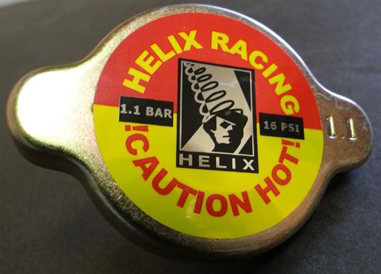 HELIX RACING Zinc Radiator Cap 1.1 Bar (16 PSI) – Replacement Part for Enhanced Cooling System Performance