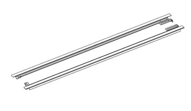BAK Industries Rail Assembly Set Model 122 - Durable Truck Bed Rail for Enhanced Protection