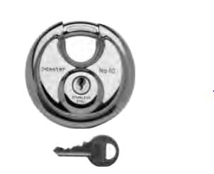 Master Lock 40KADPF Shrouded Paddle Lock for Enhanced Security