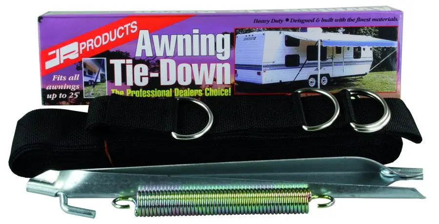 JR Products 09253 25' Awning Tie Down for Secure Outdoor Shade Attachments