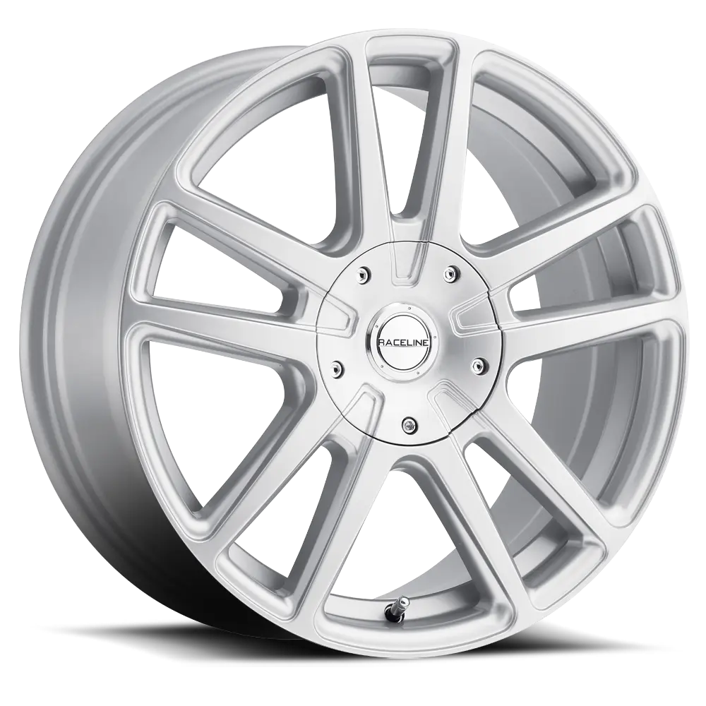 Raceline 145S 18x8 Aluminum Wheel with 5x114.3 and 5x127 Bolt Patterns, 40mm Offset