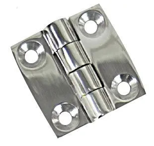 Whitecap Industries White Nylon Butt Hinge, 1 1/2 in x 1 3/8 in - Durable Plastic Construction
