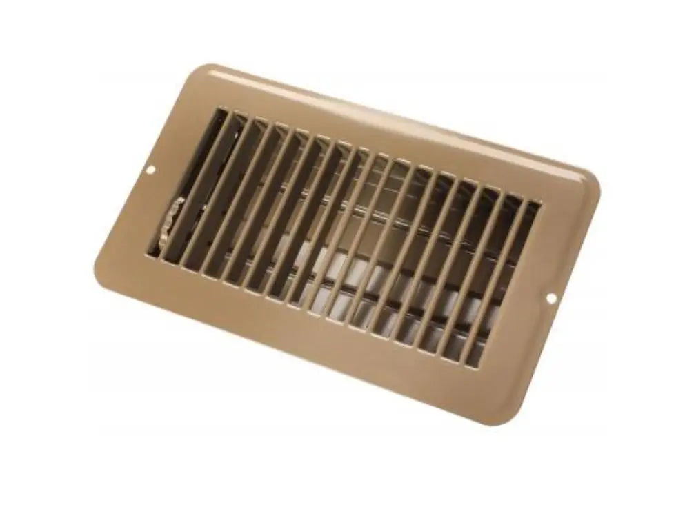 JR Products 0228975 4x8 Floor Register in Metal Brown