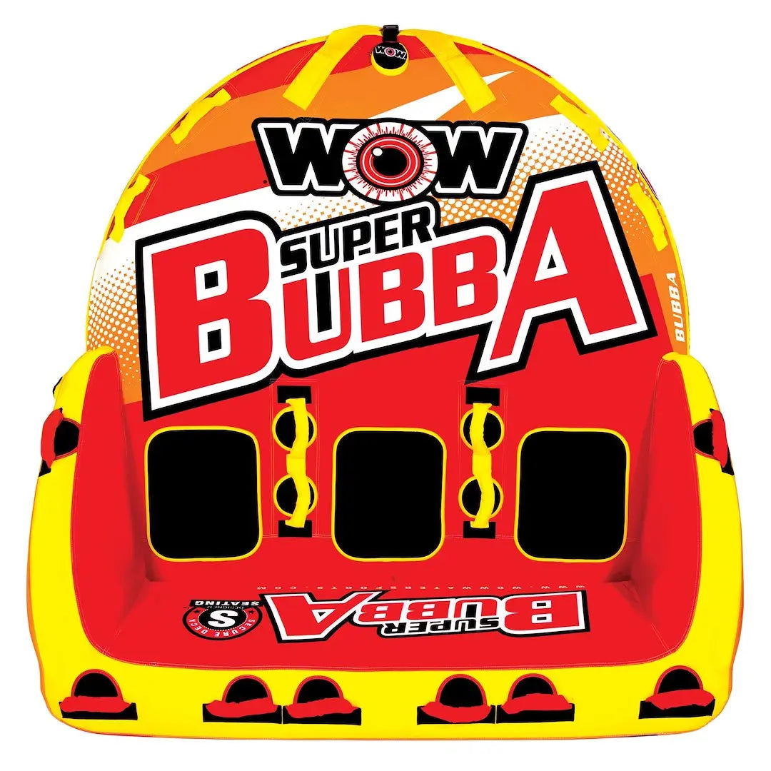 WOW Sports Super Bubba Hi Vis 1-3 Person Towable Water Tube