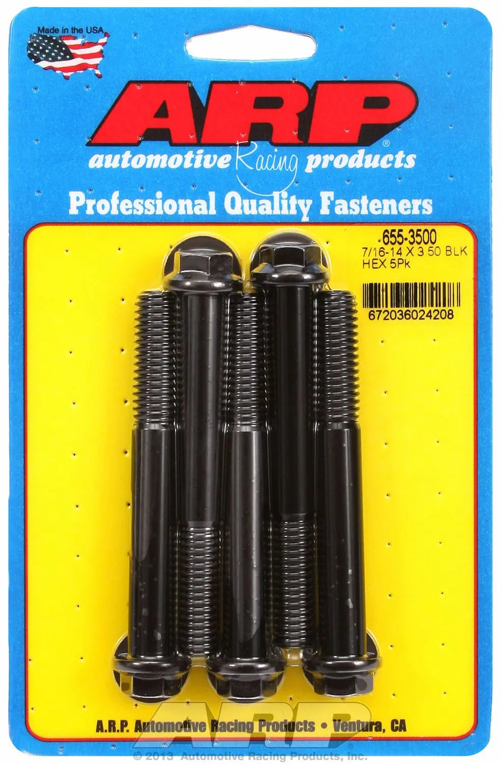 ARP 6553500 7/16-Inch-14 x 3.50-inch Hex Bolt