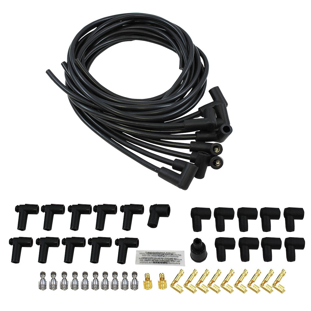 SpeedFX Part 3001BK Universal Fit Spark Plug Wires - Black, 8.5mm Diameter