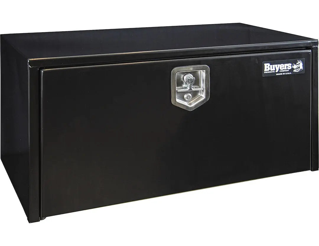 Buyers Products Toolbox 15x13x36 Inches with Stainless Steel T-Handle in Black, Part Number 1703326