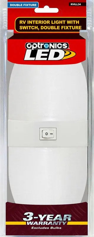 OPTRONICS RVILL34FS LED Interior Light for RVs - Double Light Fixture