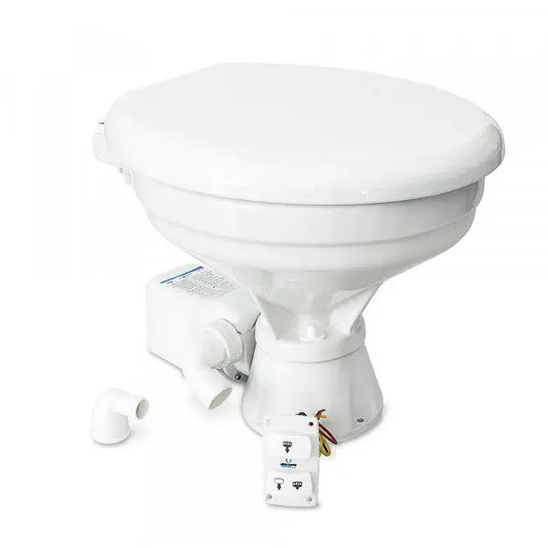 Albin Silent Electric Comfort Toilet 12V – Quiet Marine Toilet for Comfortable Use