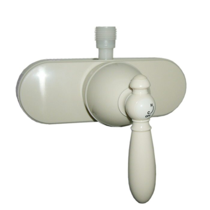 Empire Faucet 53VBBLVRE 4-Inch Single-Lever Shower Valve with Biscuit Finish