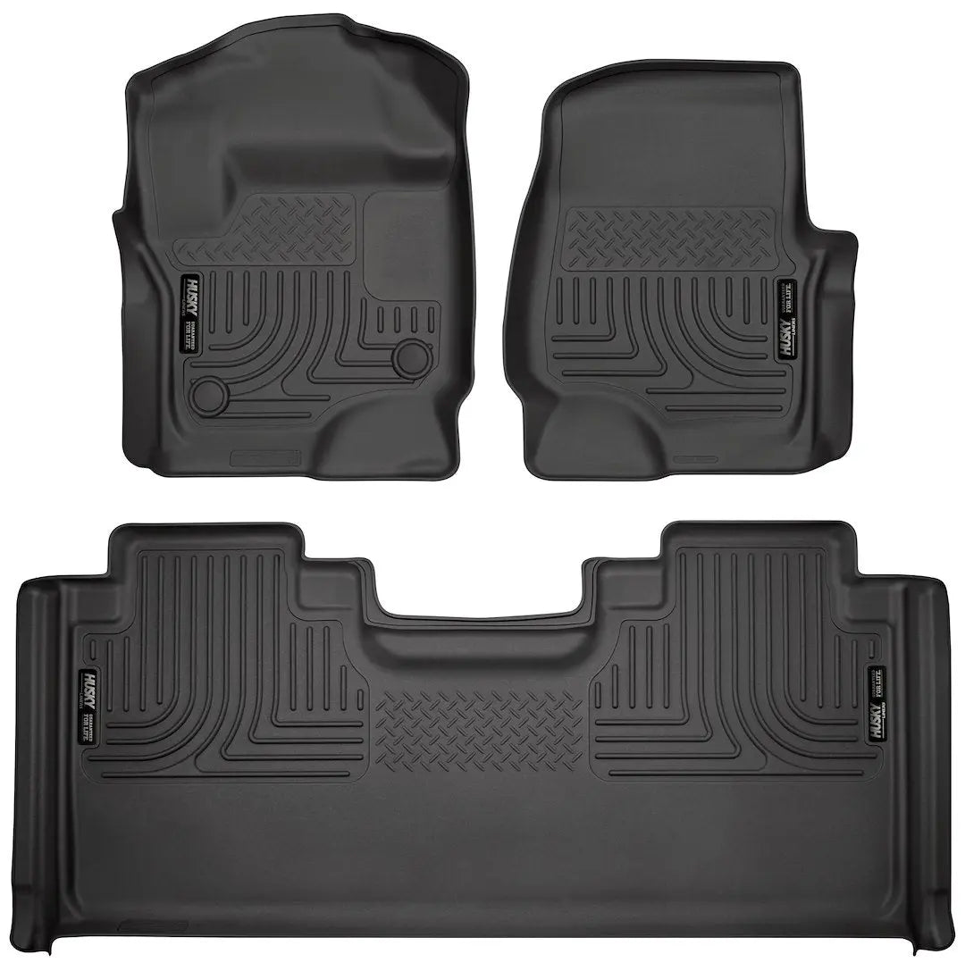 HuskyLiner WB Front/2nd Seat Liners for 2017-2021 Ford F-250 & F-350 Super Duty