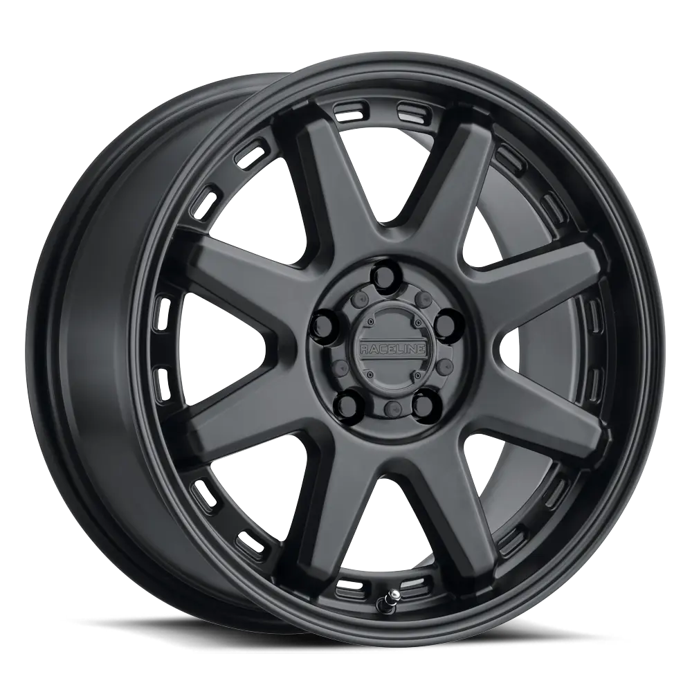 Raceline Scout Satin Black 20x10 Inches Wheel – 5x127 Bolt Pattern, -19mm Offset