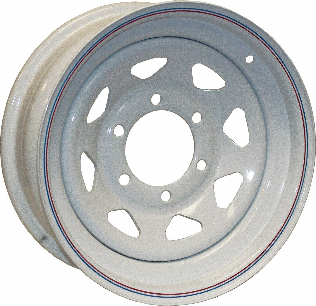 Americana 16x6 Steel Spoke Wheel with 8-Hole Bolt Pattern, Galvanized Finish