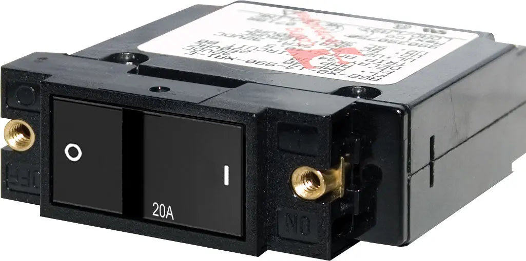 Blue Sea Systems Circuit Breaker SC1 Flat Rocker 20A – Reliable Overcurrent Protection
