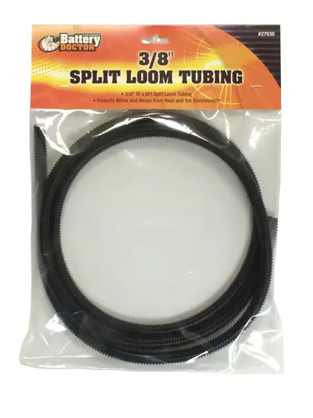 Wirthco 3/8 inch Split Loom, 6 Feet – Protective Wire & Cable Sleeve