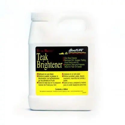 LIFE INDUST. Teak Brite Brightener 32 fl oz – Premium Wood Finish Protector