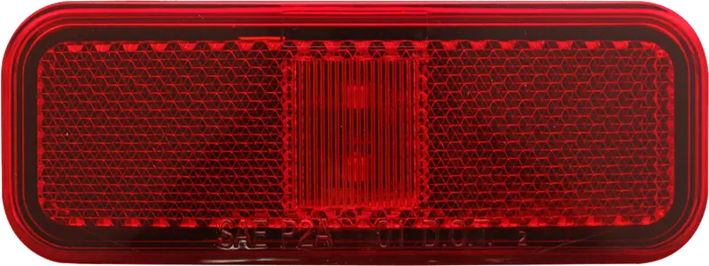 Optronics MCL40RBBP 2-LED Red Marker Light with Reflex Lens