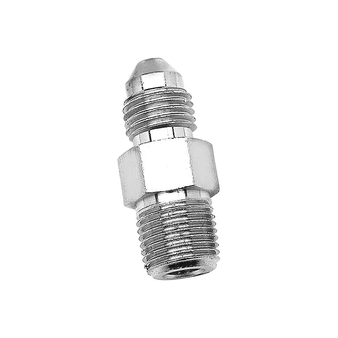 SPEEDFX Part 5444000 -3AN to 1/8 Inch NPT Adapter Fitting, Steel with Chrome Finish