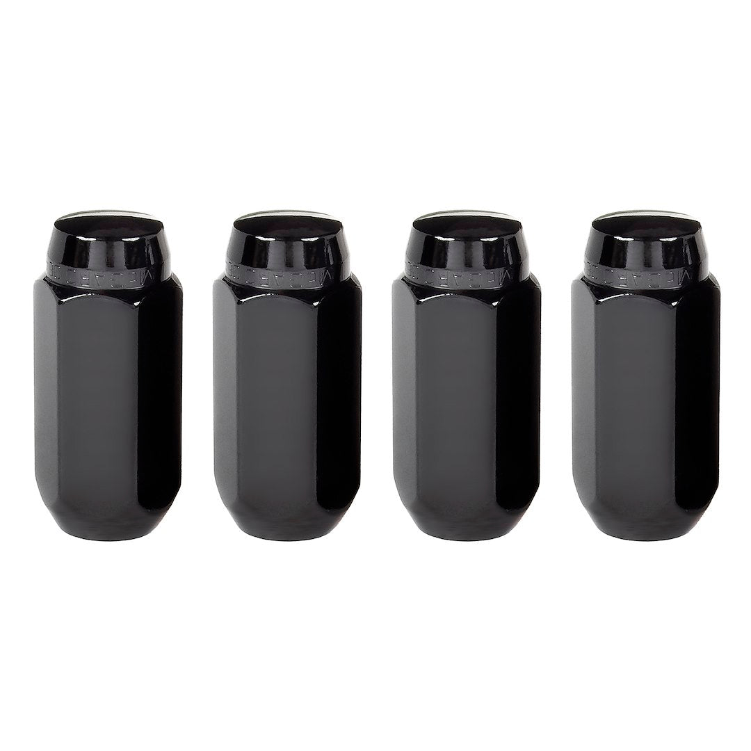 MCGARD 14x1.5 Black Lug Nut Set (4-Pack) - Durable Steel Wheel Fasteners