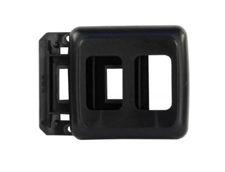 JR Products Double Switch Base and Face Plate, Black - Part Number 12315