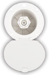 DURA FAUCET DFSA184WT Exterior Spray Dock in White