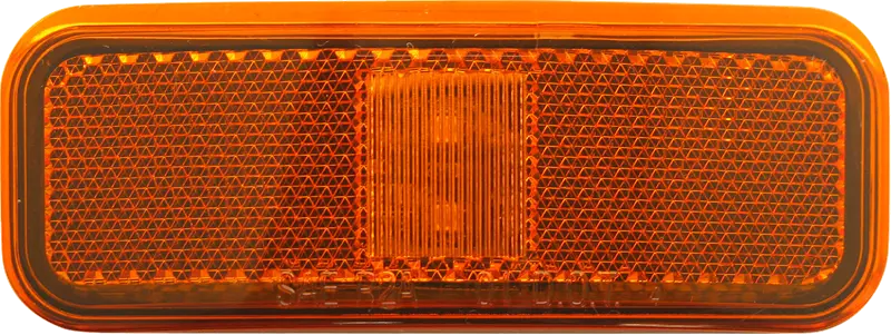 OPTRONICS MCL40ABBP 2 LED Yellow Marker Light with Reflex Lens