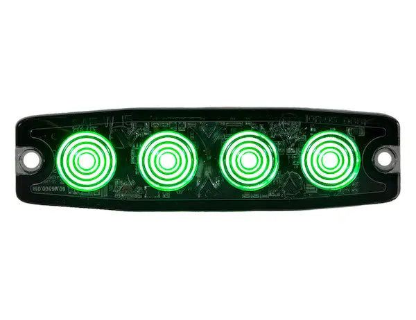 Buyers Prod Light Strobe 4-3/8 inch 4-LED Green – Model 8892249
