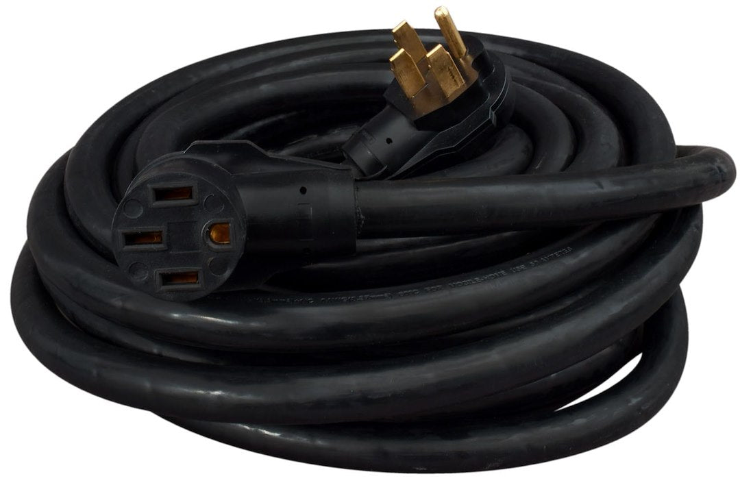 Valterra LLC 50A 50' Extension Cord in Black - Bulk Pack