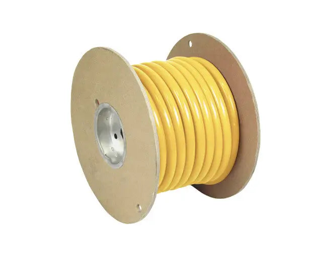 PACER WUL40YL50 4/0 UL Yellow Thermocouple Wire, 50 ft Roll