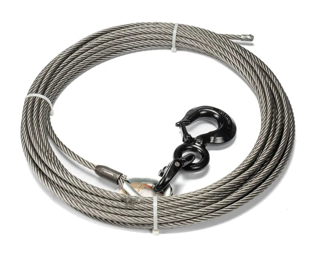 WARN IND. 77534 Wire Rope Assembly - 1/2 inch x 75 ft